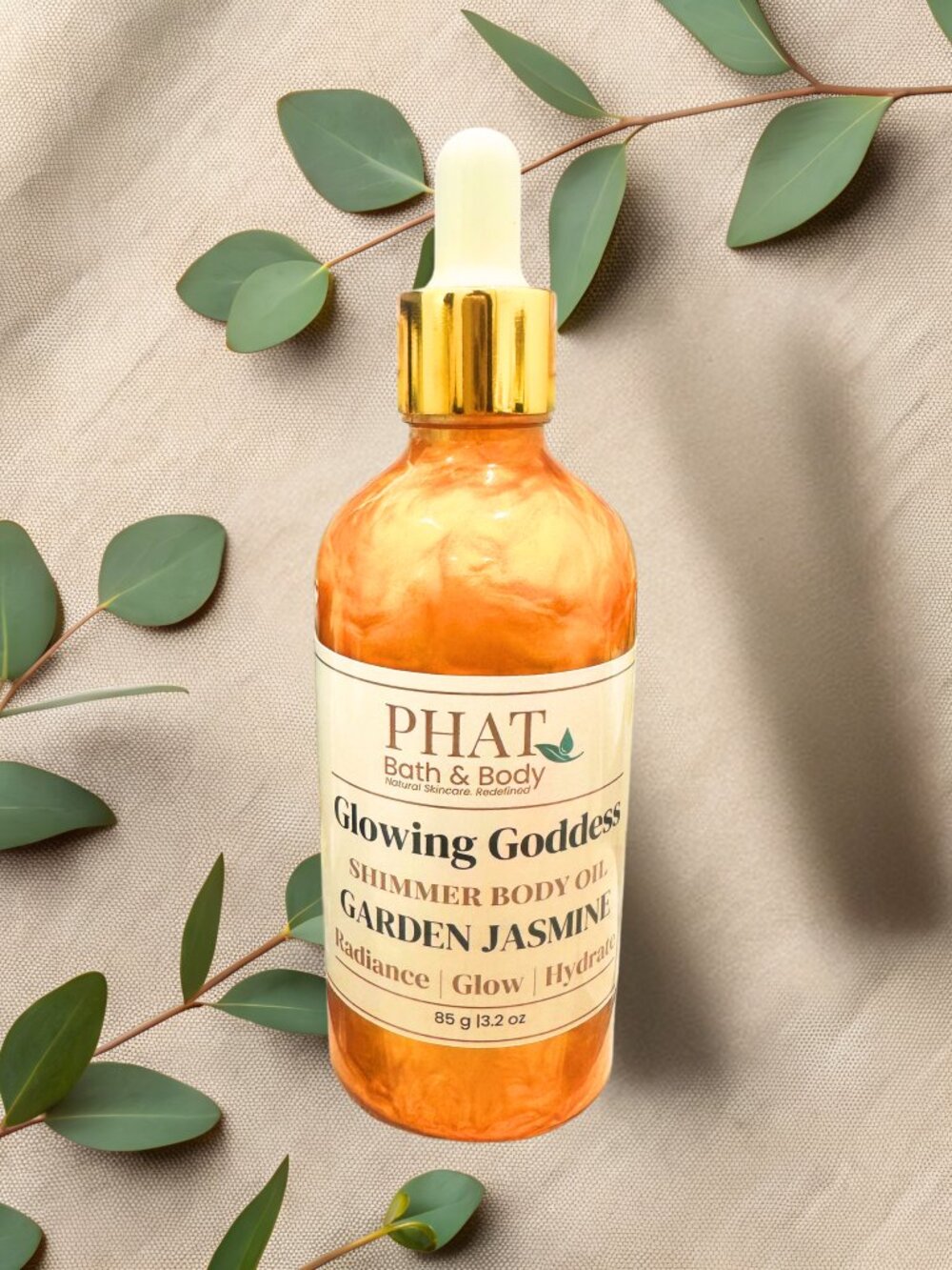 Phat Bath & Body Garden Jasmine Glowing Goddess Shimmer Body Oil
